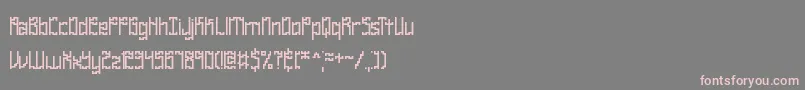 Zirccube Font – Pink Fonts on Gray Background