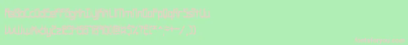 Zirccube Font – Pink Fonts on Green Background