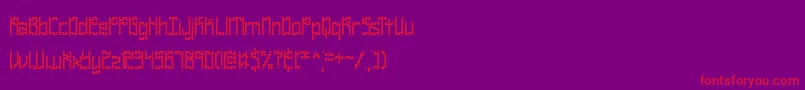 Zirccube Font – Red Fonts on Purple Background