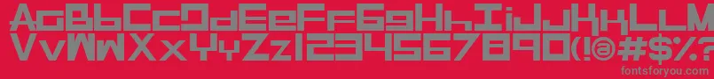 Rasegpl Font – Gray Fonts on Red Background