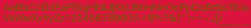 FormulaantiqueBold Font – Brown Fonts on Red Background