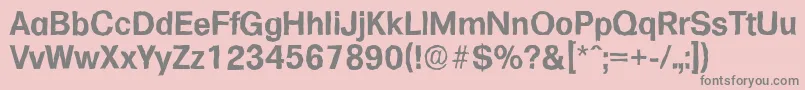 FormulaantiqueBold Font – Gray Fonts on Pink Background