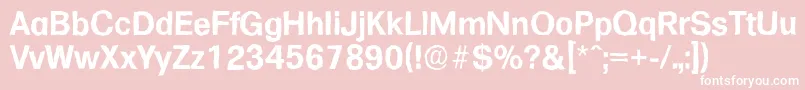 FormulaantiqueBold Font – White Fonts on Pink Background