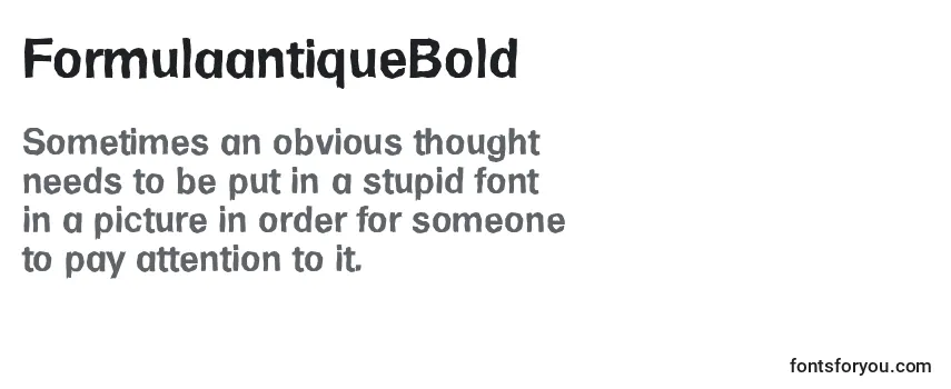 FormulaantiqueBold Font