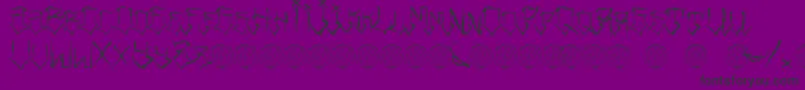 RidersFont Font – Black Fonts on Purple Background