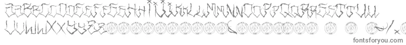 フォントRidersFont – 白い背景に灰色の文字