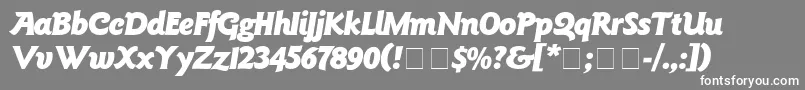 fuente GoudyBlackitalic – Fuentes Blancas Sobre Fondo Gris