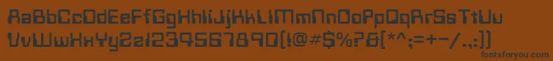 Techno28Normalフォントについての詳細 フォントTechno28Normal – 黒い文字が茶色の背景にあります