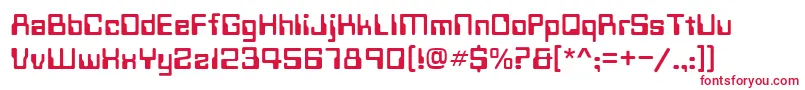 Techno28Normal Font – Red Fonts