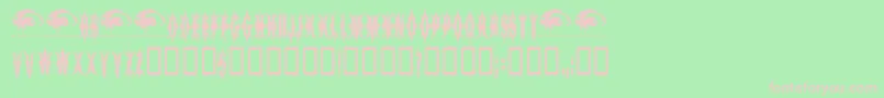 5FingeredGothSwtrial Font – Pink Fonts on Green Background