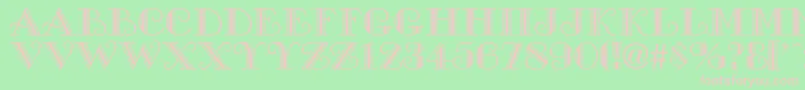 TowerCityNormal Font – Pink Fonts on Green Background