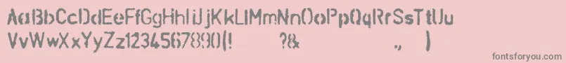 Подробнее о шрифте SchablonaDirt Шрифт SchablonaDirt – серые шрифты на розовом фоне