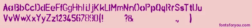 En savoir plus sur la police SchablonaDirt Police SchablonaDirt – polices violettes sur fond rose