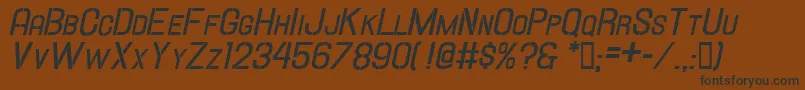 Hallandalestencilbd.It.Sc Font – Black Fonts on Brown Background