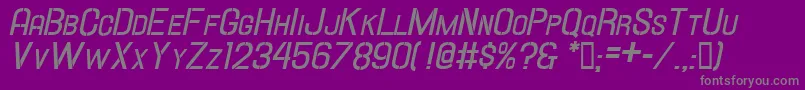 Hallandalestencilbd.It.Sc Font – Gray Fonts on Purple Background