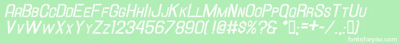 Hallandalestencilbd.It.Sc Font – White Fonts on Green Background