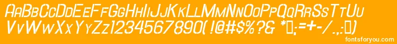 Hallandalestencilbd.It.Sc Font – White Fonts on Orange Background