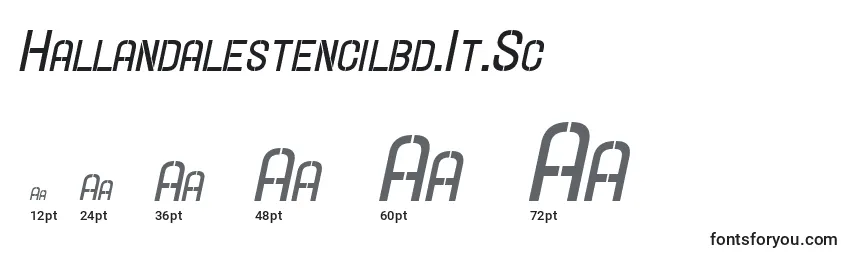 Hallandalestencilbd.It.Sc Font Sizes