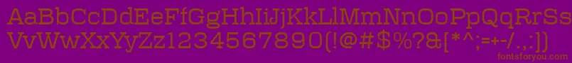Lisätietoja Polaris-fontista Polaris-fontti – ruskeat fontit violetilla taustalla