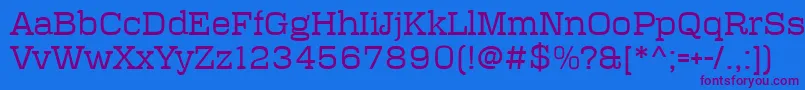 Polaris Font – Purple Fonts on Blue Background