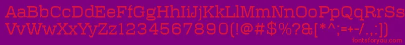 Polaris Font – Red Fonts on Purple Background