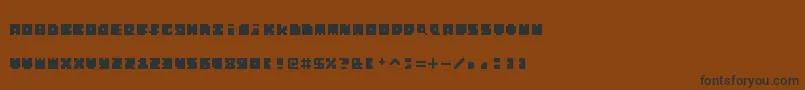 Шрифт MonosquareExtended – чёрные шрифты на коричневом фоне