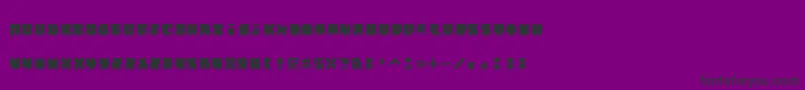 MonosquareExtended-fontti – mustat fontit violetilla taustalla