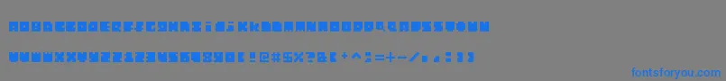 Шрифт MonosquareExtended – синие шрифты на сером фоне