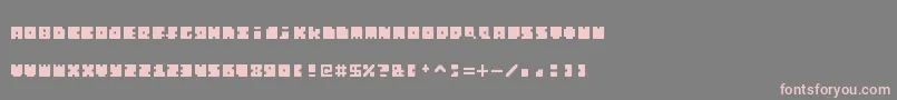 MonosquareExtended Font – Pink Fonts on Gray Background
