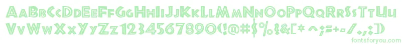 JurassicRegular Font – Green Fonts on White Background