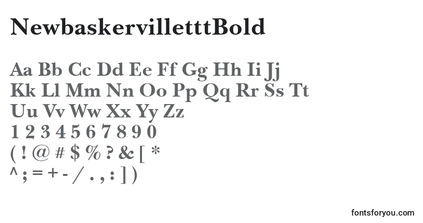 Шрифт NewbaskervilletttBold – алфавит, цифры, специальные символы