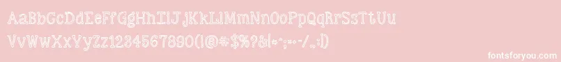 Kgskinnylove Font – White Fonts on Pink Background