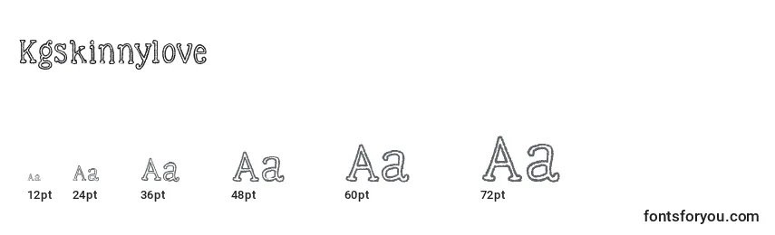 Kgskinnylove Font Sizes