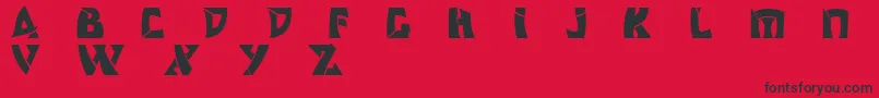 Odishisw-Schriftart – Schwarze Schriften auf rotem Hintergrund