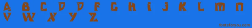 Подробнее о шрифте Odishisw Шрифт Odishisw – коричневые шрифты на синем фоне