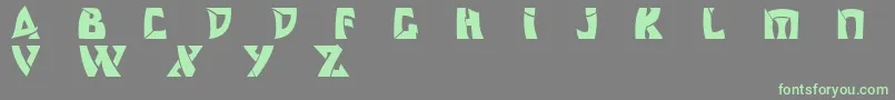Odishisw Font – Green Fonts on Gray Background