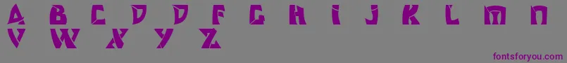 Odishisw Font – Purple Fonts on Gray Background