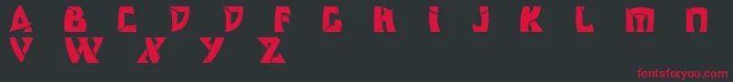 Odishisw Font – Red Fonts on Black Background