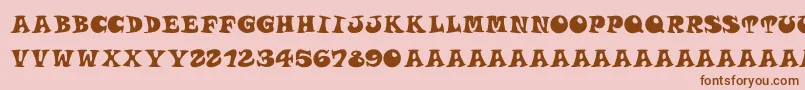 fuente Roucornsregular – Fuentes Marrones Sobre Fondo Rosa