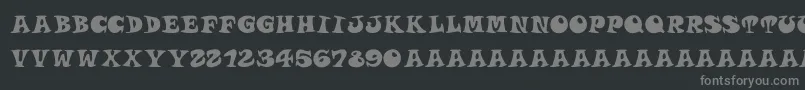 Roucornsregular Font – Gray Fonts on Black Background