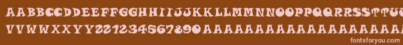 More about Roucornsregular Font Roucornsregular Font – Pink Fonts on Brown Background