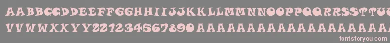 Roucornsregular Font – Pink Fonts on Gray Background