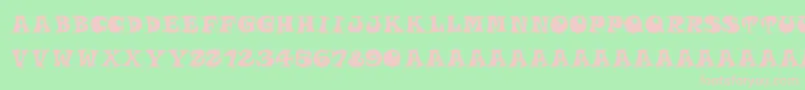 Police Roucornsregular – polices roses sur fond vert