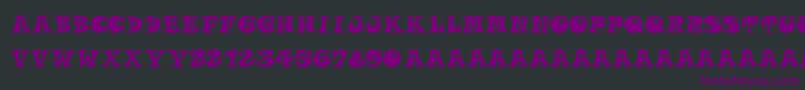 Roucornsregular Font – Purple Fonts on Black Background