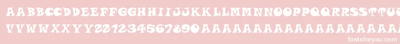 Roucornsregular Font – White Fonts on Pink Background