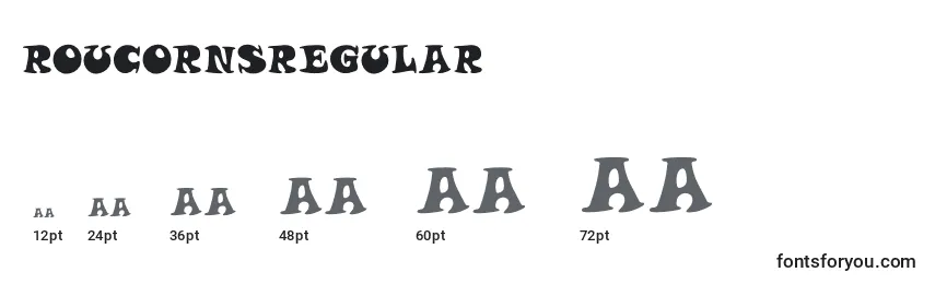 Roucornsregular Font Sizes