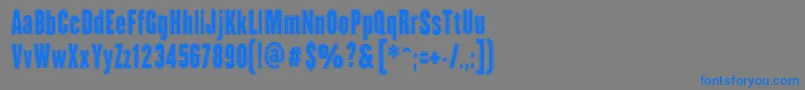 HhAgallasCollegePs Font – Blue Fonts on Gray Background