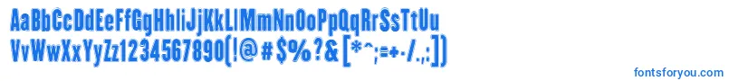 HhAgallasCollegePs Font – Blue Fonts on White Background