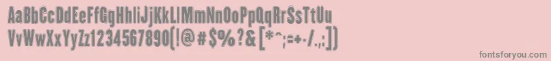 HhAgallasCollegePs Font – Gray Fonts on Pink Background