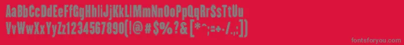HhAgallasCollegePs Font – Gray Fonts on Red Background